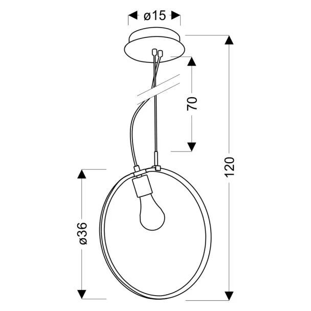 CANDELLUX STUDIO A0024-320 SKIROS lampa wisząca  LED 4000K