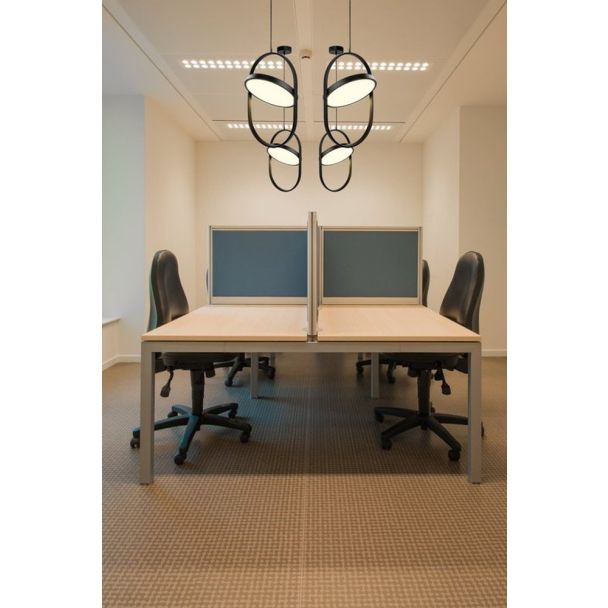 Step into Design 60217A-L Lampa wisząca ELIPSE LED czarna 38 cm