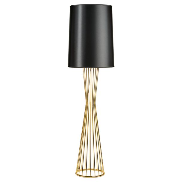 Step into design MF1235 Lampa podłogowa FILO-1 czarno - złota 145 cm