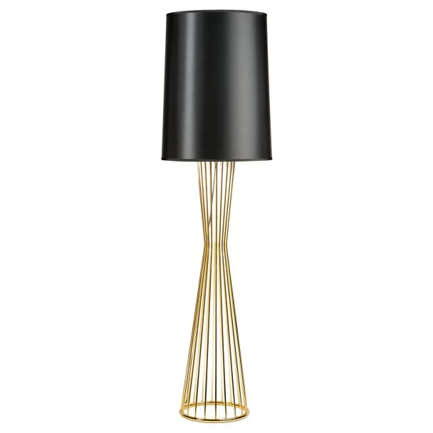 Step into design MF1235 Lampa podłogowa FILO-1 czarno - złota 145 cm