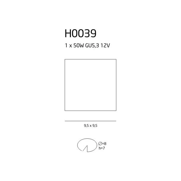 MAXLIGHT OPRAWA HALOGENOWA H0039