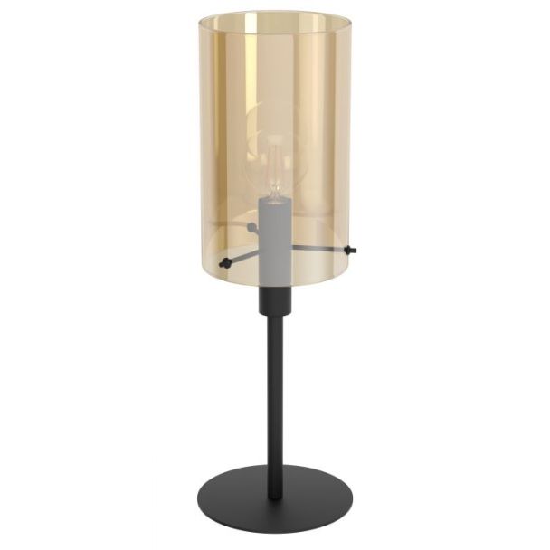 EGLO 39541 LAMPA POLVERARA OPRAWA STOŁOWA TL/1 E27 SCHWARZ/AMBER POLVERARA