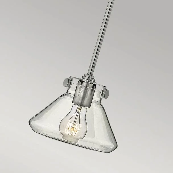 ELSTEAD Congress HK-CONGRESS-P-A-CM 1 Light Clear Glass Pendant - Chrome