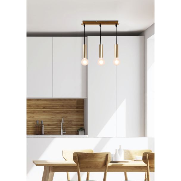CANDELLUX 50103035 LAMPA WISZĄCA DALLAS 142 MM 3 ZŁOTY