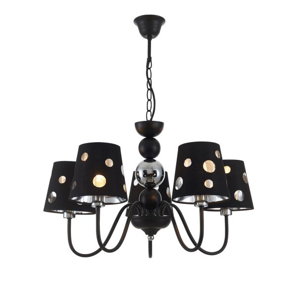 CANDELLUX 50205106 LAMPA WISZĄCA BATLEY 5 CZARNY