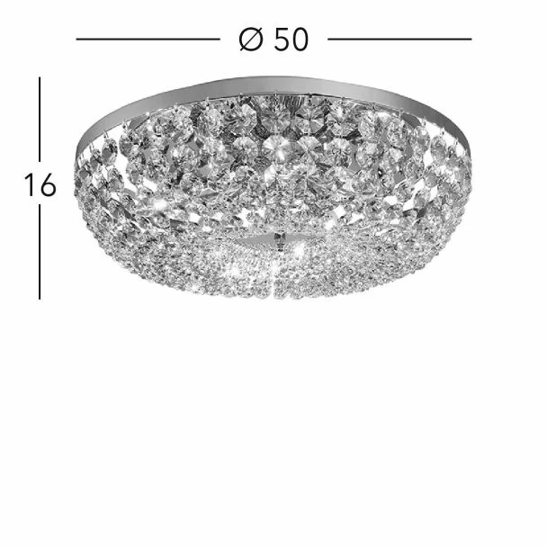 KOLARZ 3161.18/50 SCHC�NBRUNN lampa sufitowa złoto 24K