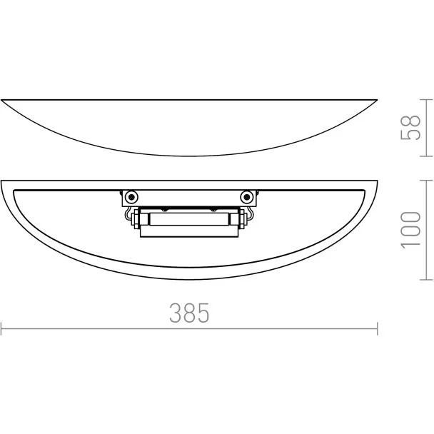 RENDL R12998 SID ścienna gipsowa 230V R7s 48W