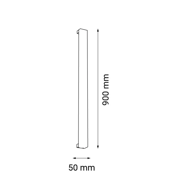 ANTIGO Kinkiet Hoso 90 - Czarny (900 mm) 3000K 4013