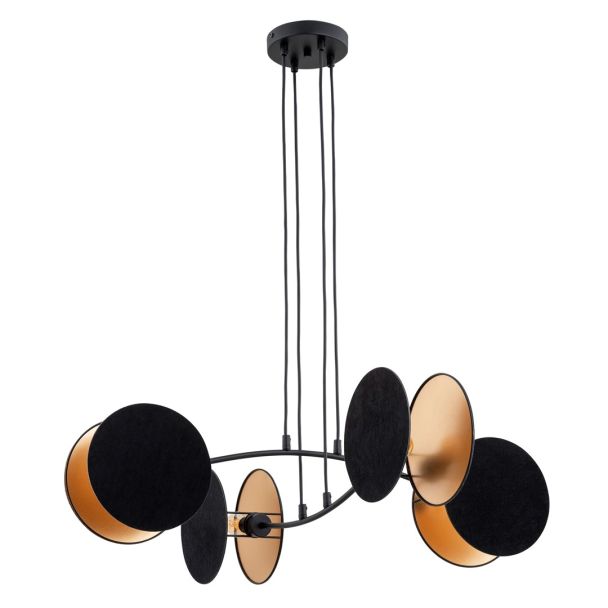 EMIBIG 1325/4 LAMPA WISZĄCA MOTIF 4 BLACK/GOLD