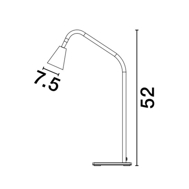LUCES EXCLUSIVAS LE43729 BARBIS lampa biurkowa