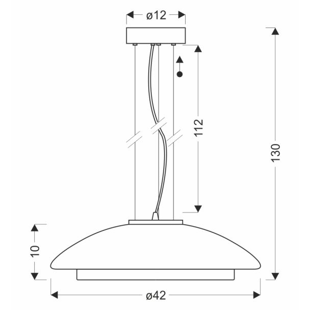 CANDELLUX STUDIO 31-51097 OMBRE 42 lampa wisząca
