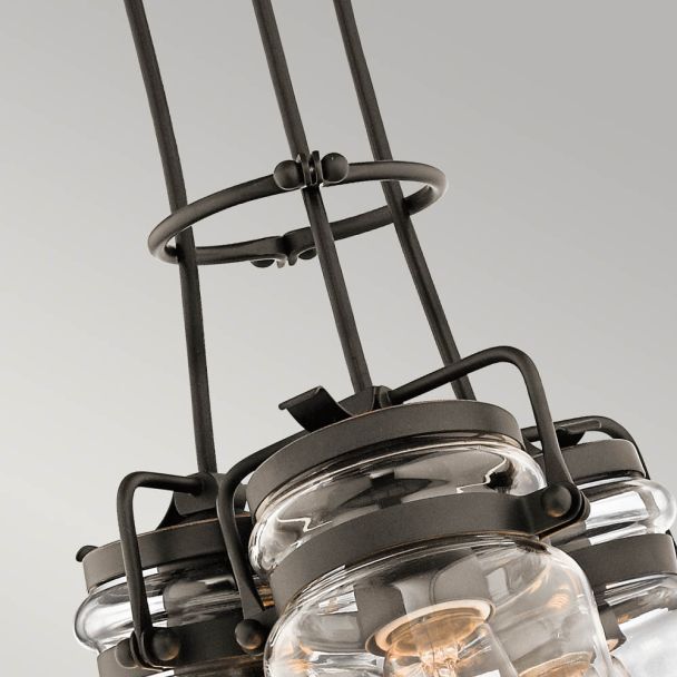 ELSTEAD Brinley KL-BRINLEY3-OZ 3 Light Pendant - Olde Bronze