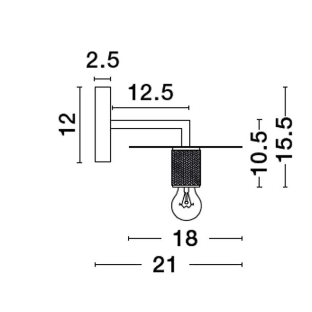 LUCES EXCLUSIVAS LE43609 BAJIO lampa ścienna