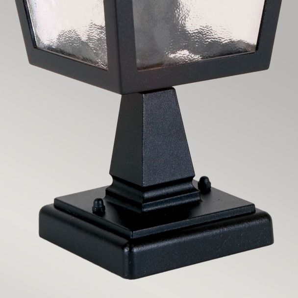 ELSTEAD YORK BL7 BLACK Pedestal Lantern