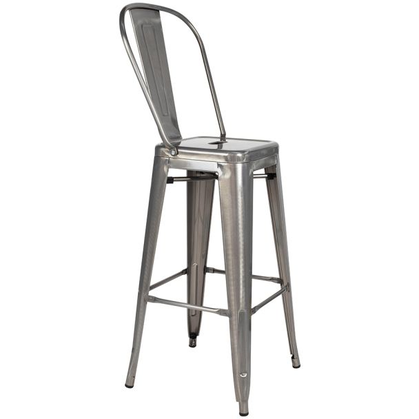 KING HOME KH010100967 Krzesło barowe TOWER BIG BACK 76 (Paris) metal