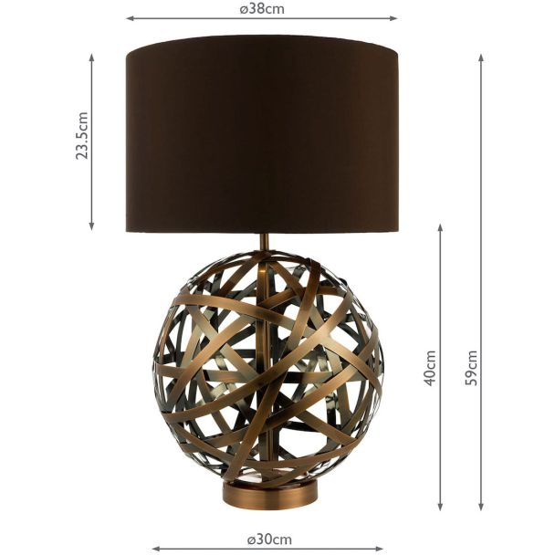 DAR VOY4264 VOYAGE TL ANT COPPER BALL CW SHADE