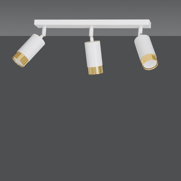 EMIBIG 963/3 LAMPA SUFITOWA HIRO 3 WH/GOLD