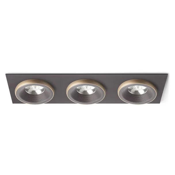 RENDL R13262 SHARM SQ III wpuszczana brązowa/perłowo-złota 230V LED 3x10W 24° 3000K