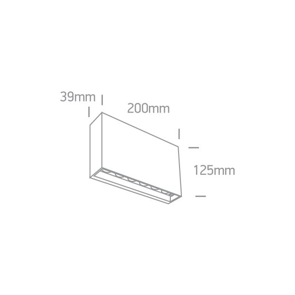ONE LIGHT 67472/AN/W Almiriki kinkiet antracyt SMD LED 3000K 6W,