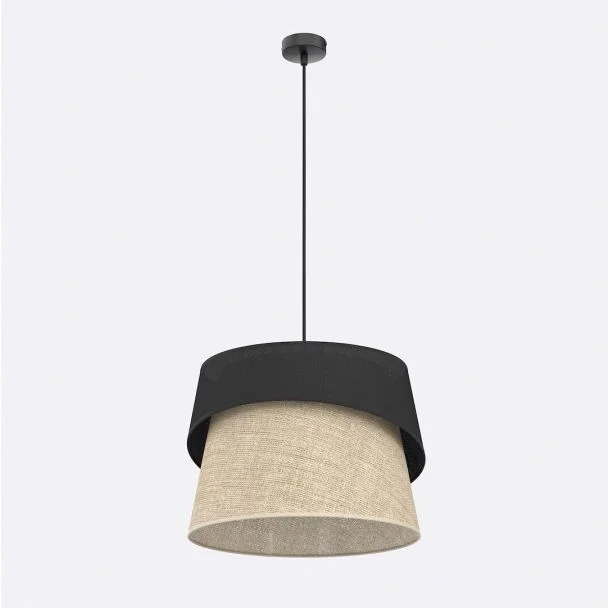 EMIBIG 1709/1 CANVA 1 BLACK NATURAL Lampa wisząca