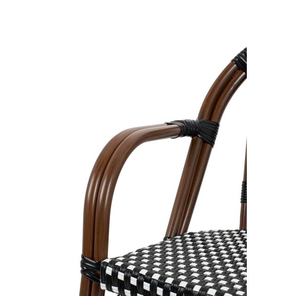 KING HOME KH1501100174 Krzesło CAFE PARIS brązowe rattan