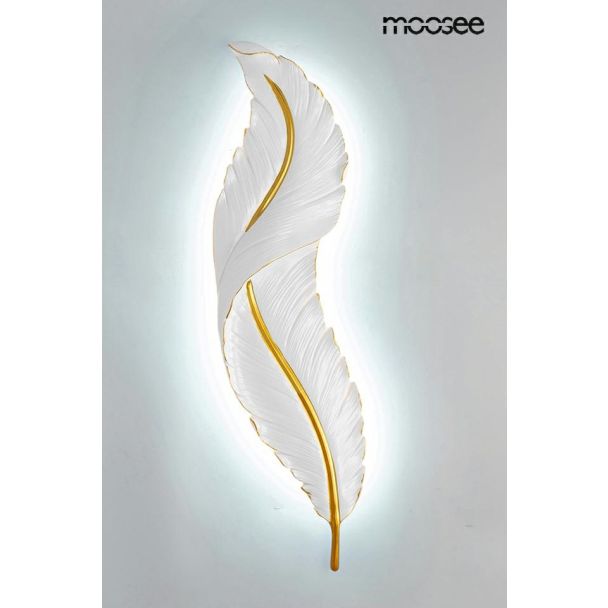 MOOSEE MSE010100387 MOOSEE lampa ścienna IKAR 80 biała / złota