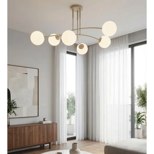 EMIBIG 1685/6 PREGOS 6 MOKKA OPAL LAMPA SUFITOWA