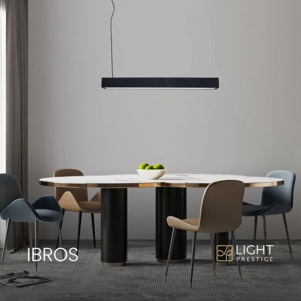 LIGHT PRESTIGE Lampa wisząca Ibros średnia 18W CCT IP20 1xLED czarna LP-7001/1P 20 BK-63 18 CCT
