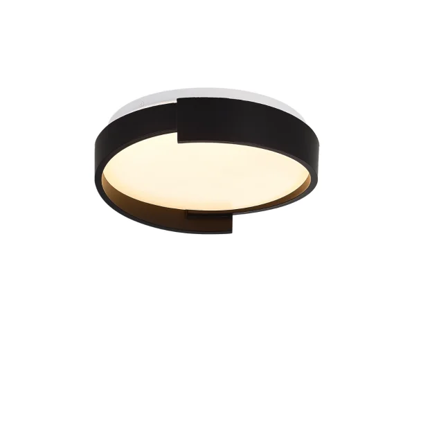 LIGHT PRESTIGE LP-1453/1C-38 BK Plafon Halo 38 cm czarny LED CCT