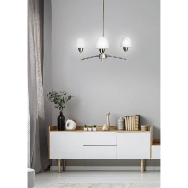 CANDELLUX 33-10639 TOGO LAMPA WISZĄCA 3X40W G9 NIKIEL MAT PROMOCJA