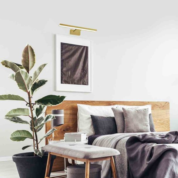 MILAGRO ML8250 Kinkiet PINTO SATIN GOLD 7W LED 30cm