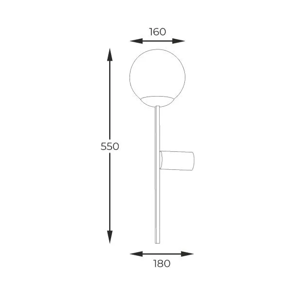 ZUMALINE 5001 ORBIT WALL LAMP
