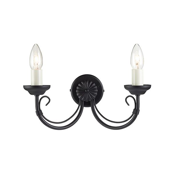 ELSTEAD CHARTWELL CH2 BLACK 2Lt Wall Light