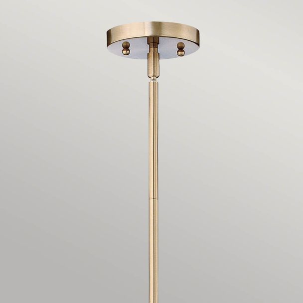 ELSTEAD Congress HK-CONGRESS-P-A-BC 1 Light Clear Glass Pendant - Brushed Caramel