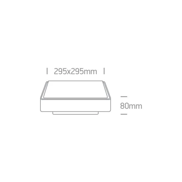 ONE LIGHT 67282ANE/G/W Skarpiza oświetlenie awaryjne szary plafon LED 3000K 16W IP65