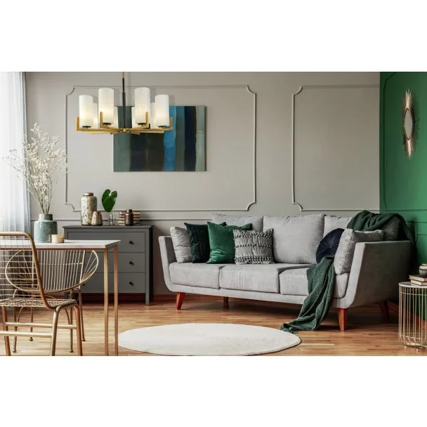 MAYTONI MOD089PL-08BS Modern Fortano Chandelier Brass