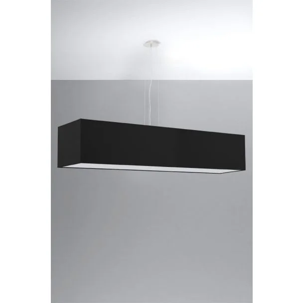 WYPRZEDAŻ SOLLUX SL.0782 Żyrandol SANTA 120 czarny