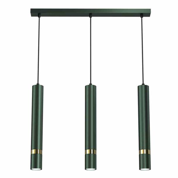 MILAGRO MLP7721 LAMPA WISZĄCA JOKER GREEN/GOLD 3XGU10