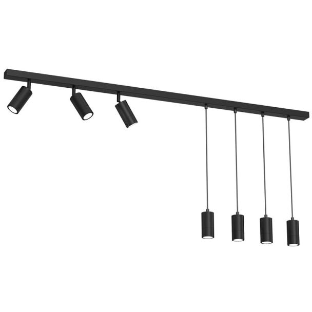 LUMINEX 5190 spot Link black listwa 150 7(4+3)xGU10