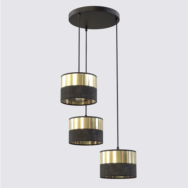EMIBIG 1649/3PREM LUX 3 BL GOLD PREM LAMPA WISZĄCA