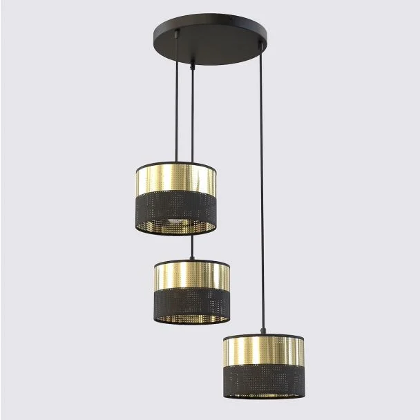 EMIBIG 1649/3PREM LUX 3 BL GOLD PREM LAMPA WISZĄCA