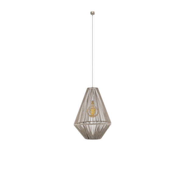 ANTIGO Lampa wisząca Hagata 1 - Beżowa (400 mm) 5127