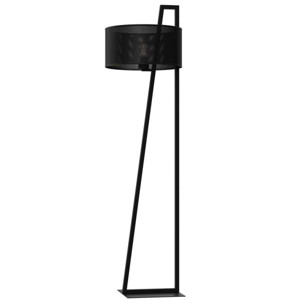 LUMINEX 5224 Lampa podł. Loft shade black, cylinder shade dia 400 h 200 black 1