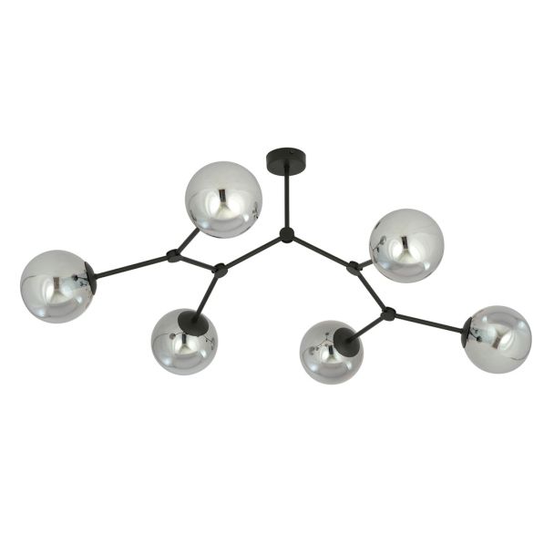 EMIBIG 1134/6 LAMPA SUFITOWA SPACE 6 BLACK/GRAFIT