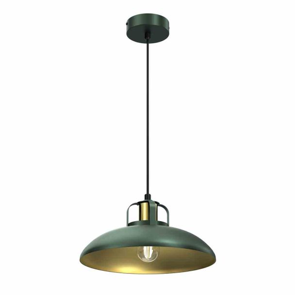 MILAGRO MLP7709 LAMPA WISZĄCA FELIX GREEN/GOLD 1XE27