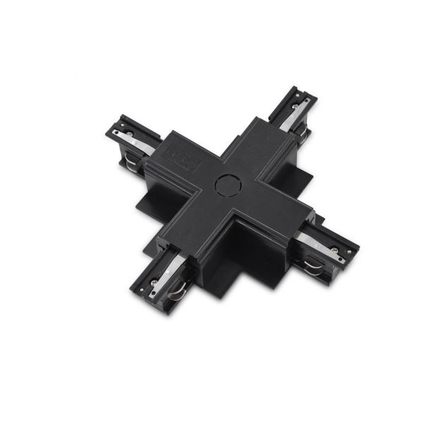 AZZARDO AZ4302 TRACK 3LINE X CONNECTOR GIPS BK TECHNICAL TRACK BLACK łącznik podtynkwy 3-fazowy