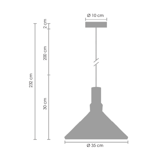 Step into Design ST-5097B Lampa wisząca NORDIC WOODY biało-drewniana 35 cm