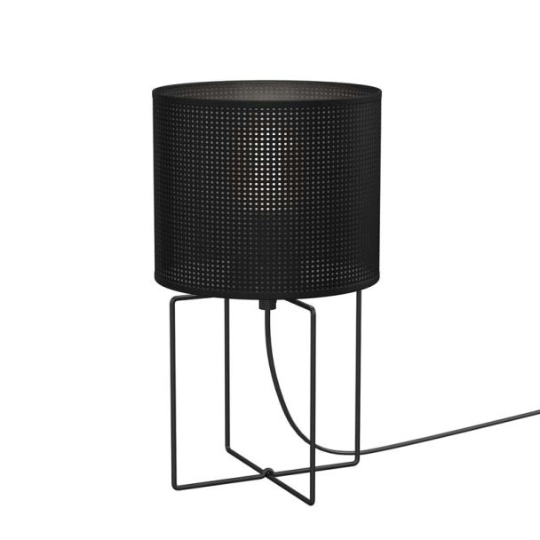 LUMINEX 5299 lampka gab. Loft shade black, shade dia 180, h 150 black 1xE27
