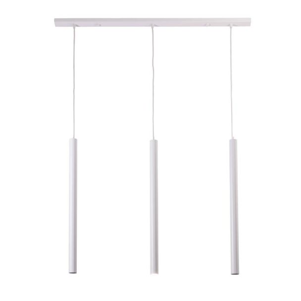 ANTIGO Lampa wisząca Yabu 3 - Biała (700 mm) 7574