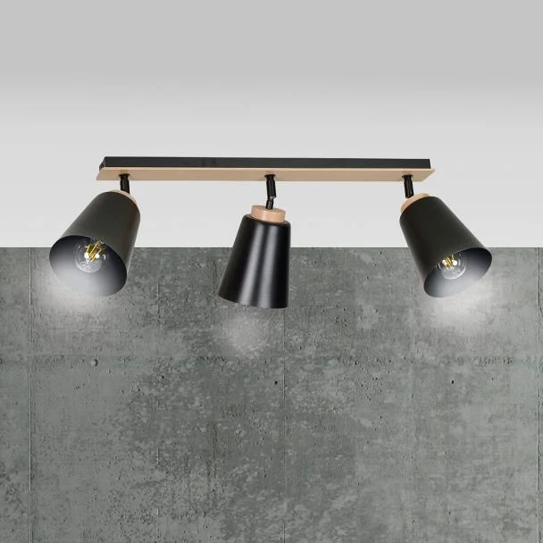 EMIBIG 725/3 LAMPA SUFITOWA ATLAS 3 BLACK